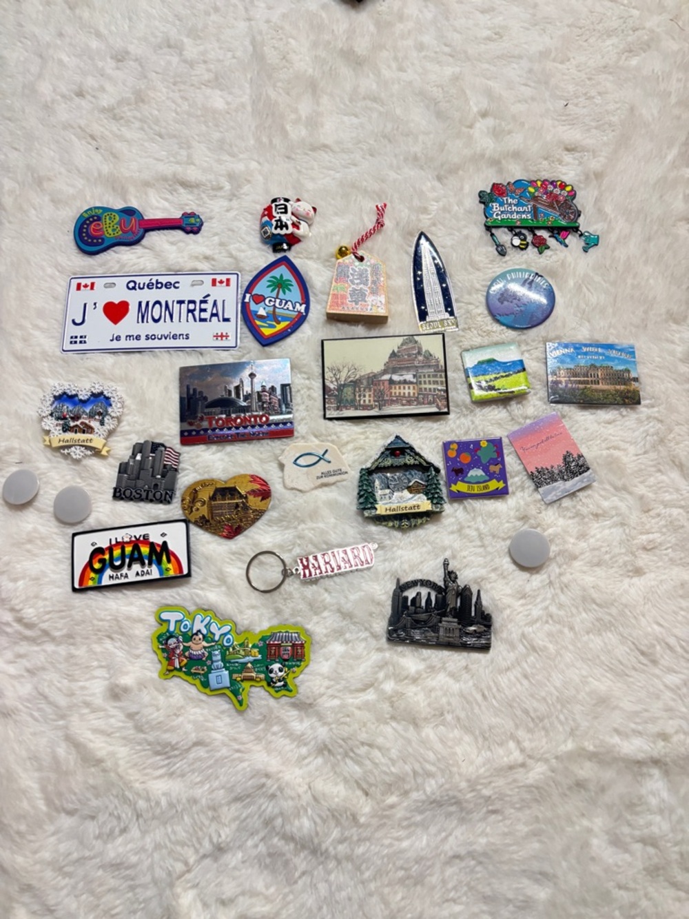 Travel Souvenir Magnet Lot - Colorful Assorted Set